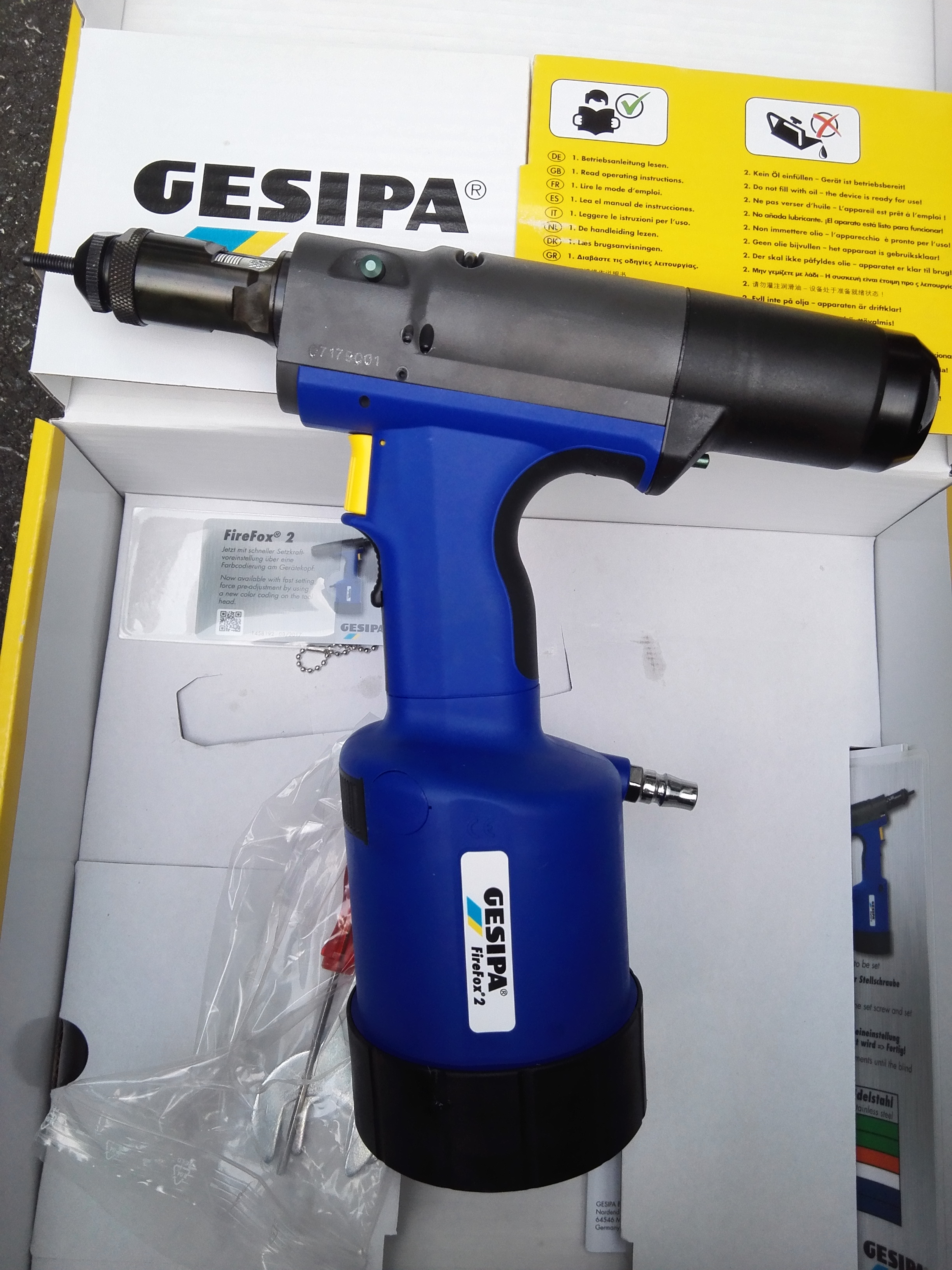 新款GESIPA FIREFOX2 氣動(dòng)鉚螺母槍