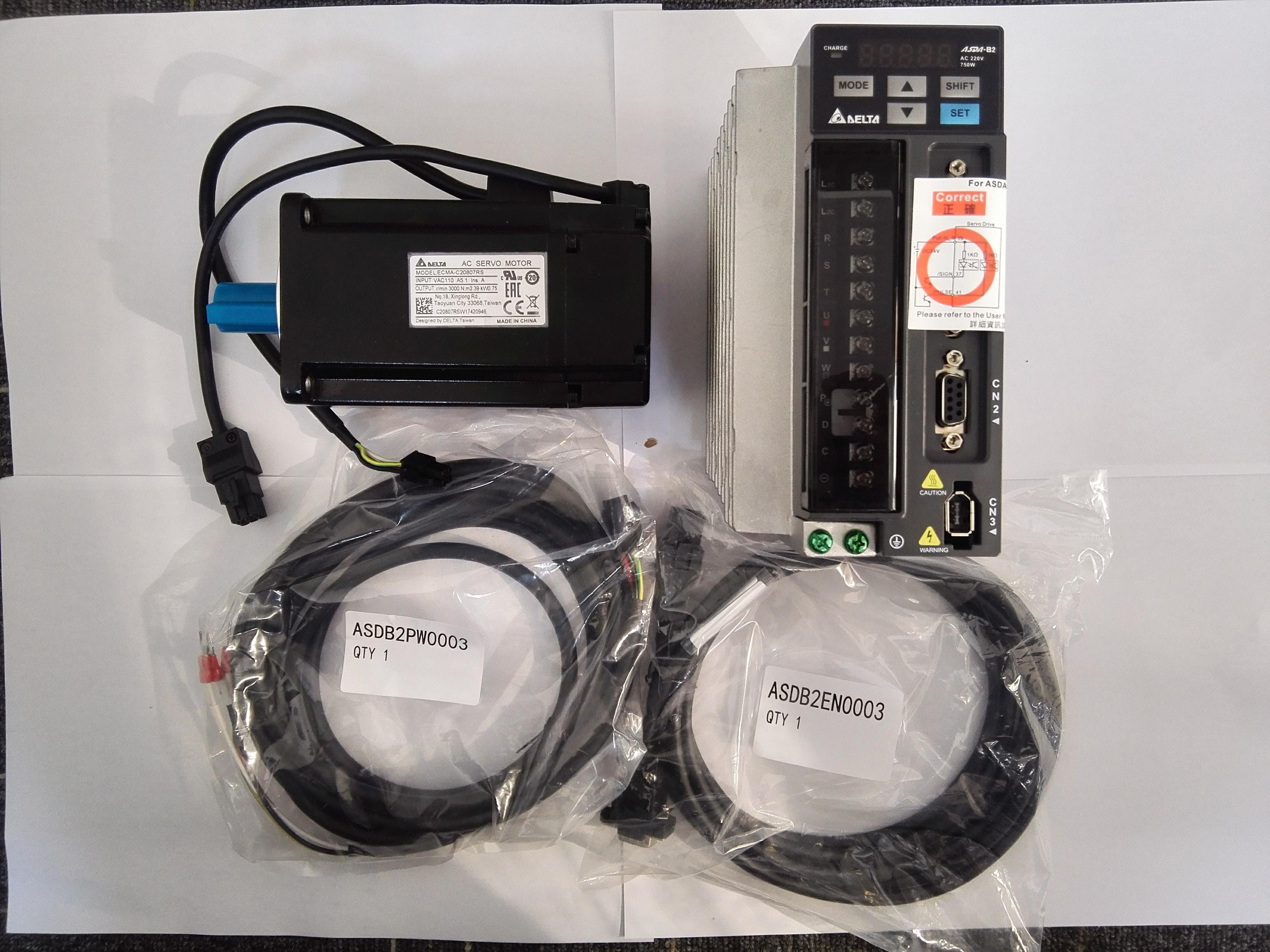 臺(tái)達(dá)伺服控制器+馬達(dá)+線(xiàn)